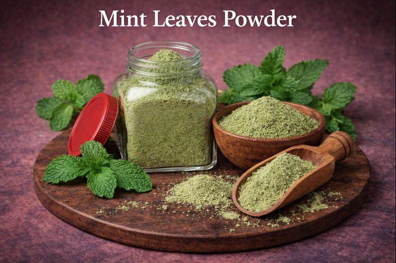 mint leaves powder