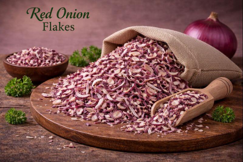 red onion flakes